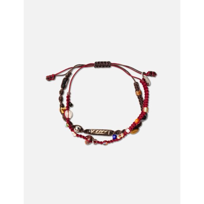 Other , Materials - Ajobyajo 【 Wabisabi Knot Layered Bracelet Unisex Red 】 ブレスレット ユニセックス Red 赤・レッド