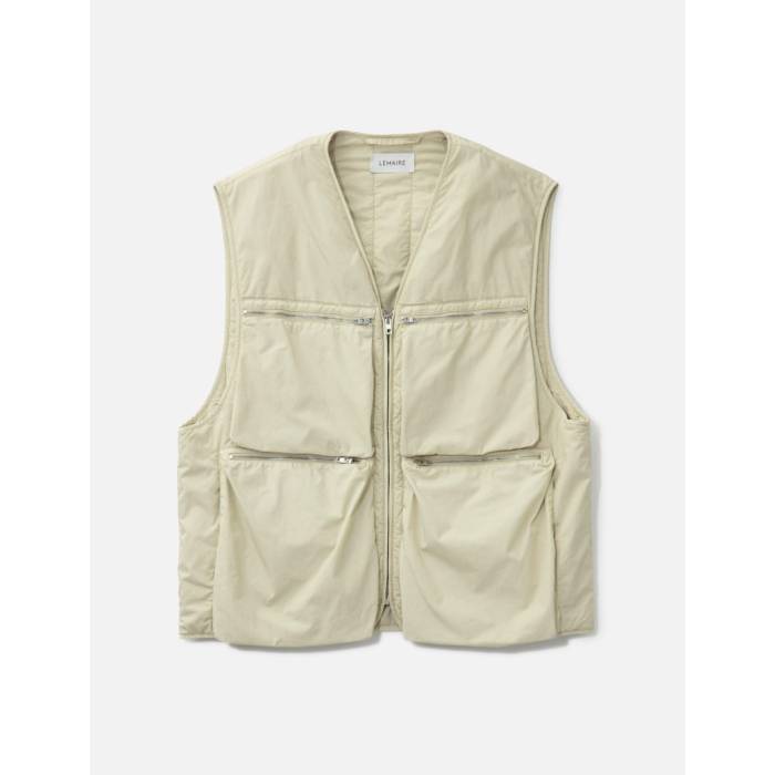 Lemaire �� Gilet Men Overcast Grey �� ���� ��󥺥ե��å���� �ȥåץ� �٥��� ���� ��� ���� ���졼