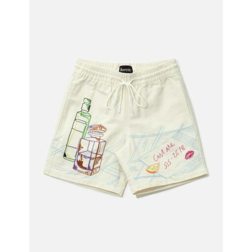 Lorenz 【 O’s Hand Embroidered Shorts Men Off White 】 ショーツ メンズファッション 学生服 ズボン パンツ メンズ 白色 ホワイト Lorenz 【 O’s Hand Embroidered Shorts Men Off White 】 ショーツ メンズファッション 学生服 ズボン パンツ メンズ 白色 ホワイト