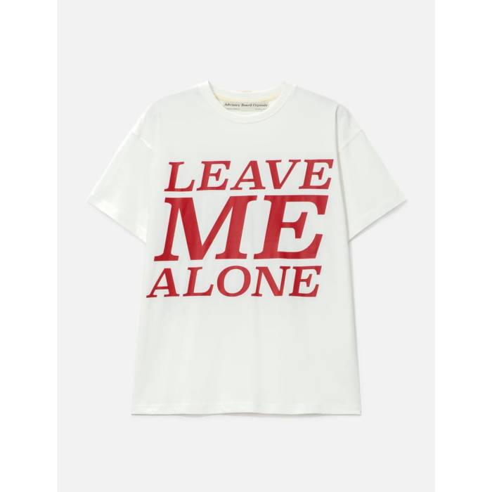 Advisory Board Crystals 【 Abc. Leave Me Alone Short Sleeve Tee Men White 】 Sleeve スリーブ Tシャツ メンズ 白色 ホワイト