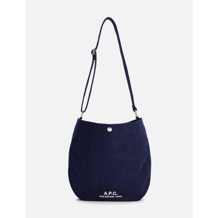 アー・ペー・セー A.p.c. 【 Journal Satchel Unisex Dark Navy 】 バッグ 小物 ブランド雑貨 バッグ メンズバッグ ボディバッグ ウエストポーチ ユニセックス 紺色 ネイビー