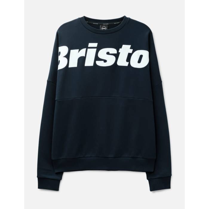 Parka - F.c. Real Bristol 【 Big Logo Crewneck Sweatshirt Men Navy 】 ロゴ スウェット トレーナー メンズ 紺色 ネイビー