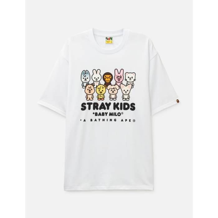 ベイプ Bape 【 Stray Kids T-Shirt Men White 】 Tシャツ メンズ 白色 ホワイト