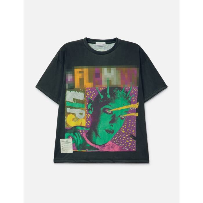 樂天商城 - Tolq 【 Trompe L'oeil Mosaic T-Shirt Unisex Black 】 Tシャツ ユニセックス 黒色 ブラック