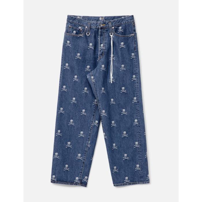 Mastermind Japan 【 Monogram Wide Denim Pants Men Indigo 】 デニム メンズ 藍色・インディゴ