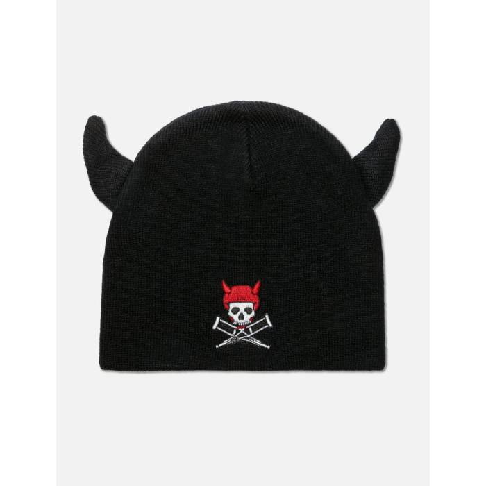 Babylon 【 Jackass X Devil Beanie Men Jet Black 】 キャップ 帽子 メンズ 黒色 ブラック