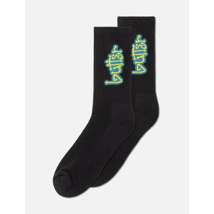 Butter Goods 【 Connection Socks Men Black 】 ソックス・靴下 メンズ 黒色 ブラック