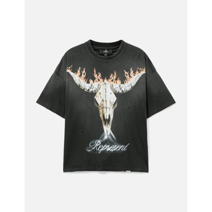 Represent  カウボーイズ Tシャツ メンズ 黒色 ブラック