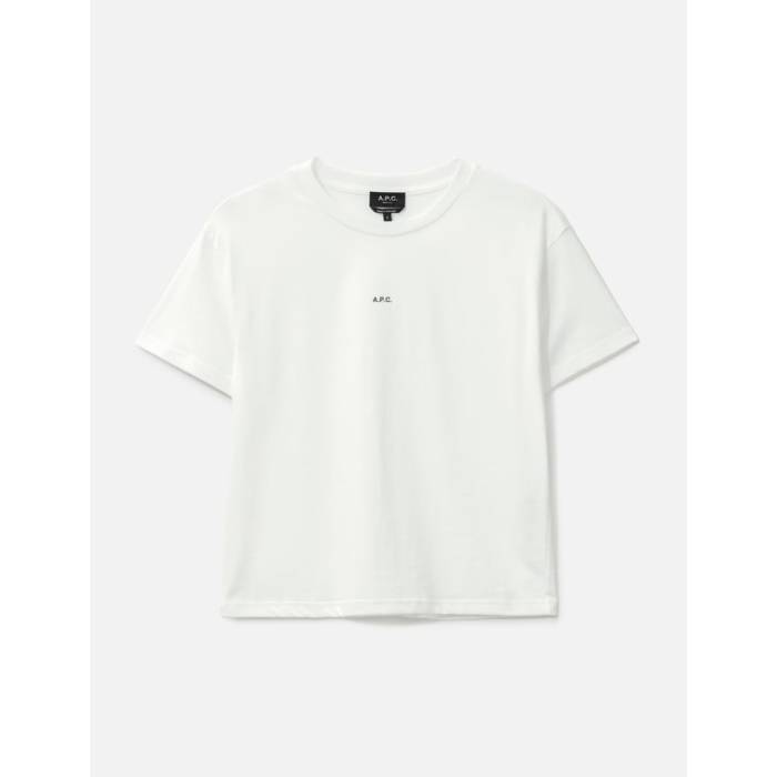 アー・ペー・セー A.p.c.  Micro ミクロ ロゴ Tシャツ レディース タグ 白色 ホワイト 黒色 ブラック
