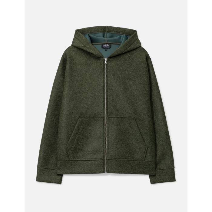 �������ڡ������� A.p.c. �� Alvin Hoodie Men Deep Green �� �ա��ǥ��� �ѡ����� ��󥺥ե��å���� �ȥåץ� �ѡ����� ��� �ǥ����� green �С����꡼��