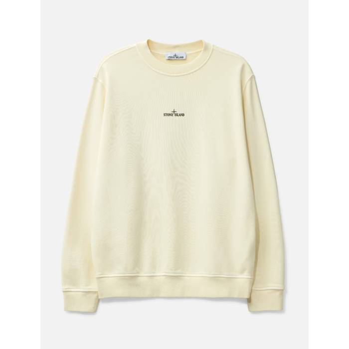 ���ȡ��󥢥����� Stone Island �� Cotton Fleece 'Industrial Four' Print Sweatshirt Men Iv...