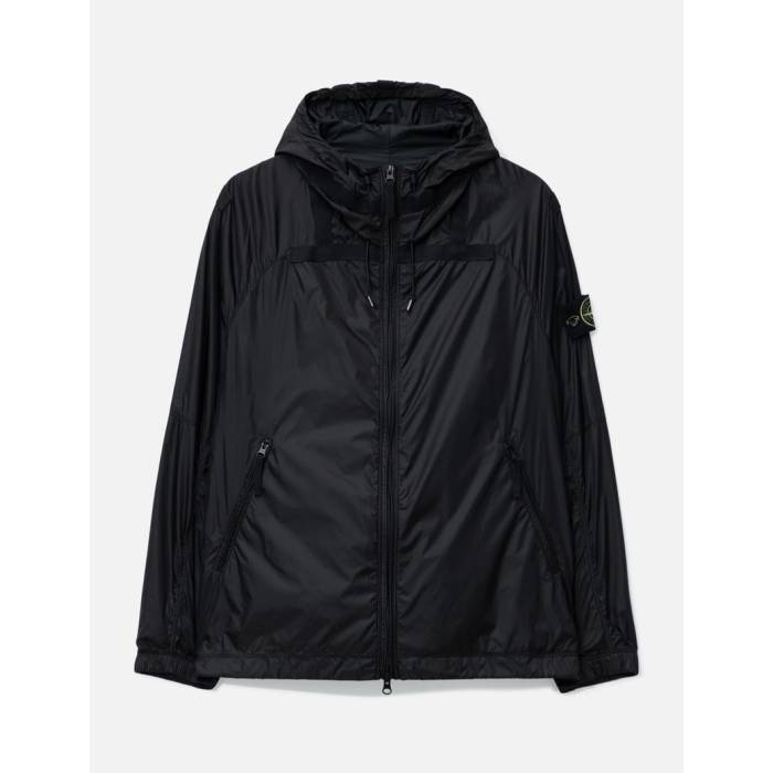 ストーンアイランド Stone Island 【 Ripstop Light Ht Nylon Light Hooded Jacket Men Lead Grey 】 ナイロン フード付 Jacket ジャケット メンズ 灰色 グレー