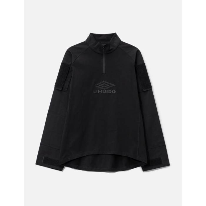 Hawaiian - アンブロ Umbro 【 Tactical Half Zip Sweatshirt Men Black 】 ハーフ スウェット トレーナー メンズ 黒色 ブラック