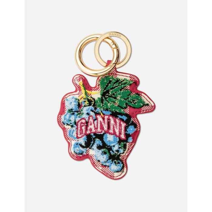 ���ˡ� Ganni �� Grape Keyring Women Red Alert �� �Хå� ��ʪ �֥��ɻ��� ���� ������ �����ۥ���� ���������� ����...