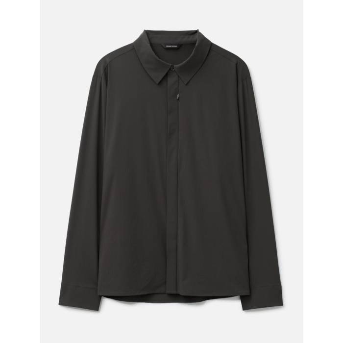 Hiking Patrol 【 Align Button Up Shirt Men Charcoal Black 】 メンズ チャコール 黒色 ブラック