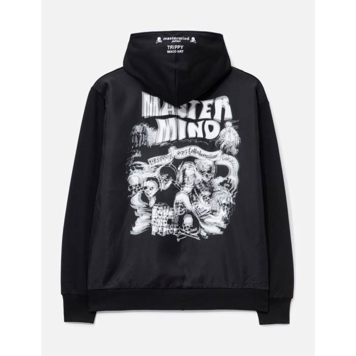 Mastermind Japan 【 X Trippy Art Rock Stars Zip Parka Men Black 】 アート スターズ パーカー メンズ 黒色 ブラック