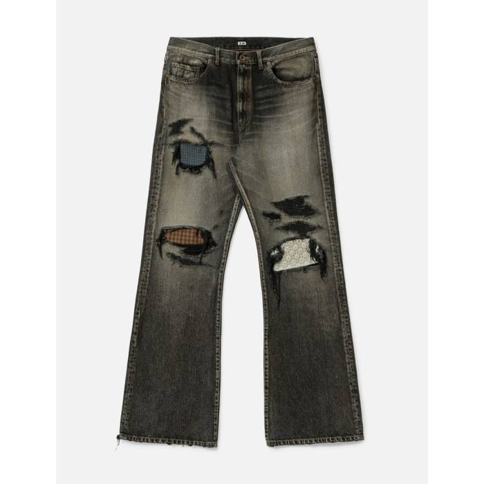Khoki 【 Fated Memory Denim Pants Men Black 】 デニム メンズ 黒色 ブラック