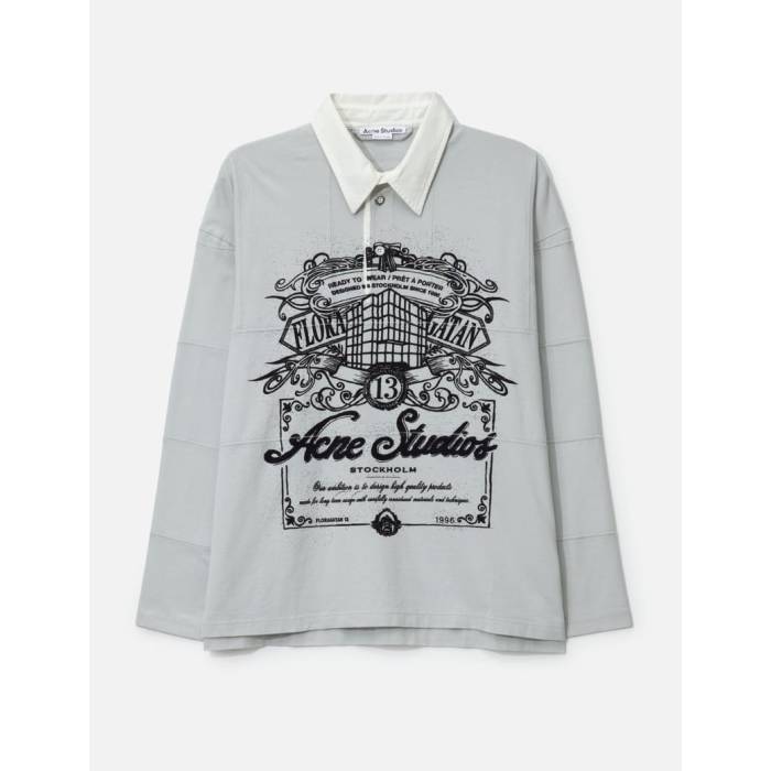 アクネストゥディオズ Acne Studios 【 Logo T-Shirt Unisex Cold Grey 】 ロゴ Tシャツ ユニセックス 灰色 グレー
