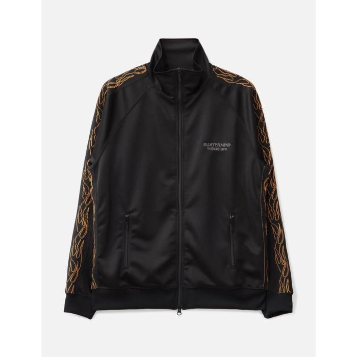 マスターマインドワールド Mastermind World 【 X Subculture Track Jacket Flame Men Black 】 トラック Jacket ジャケット メンズ 黒色 ブラック