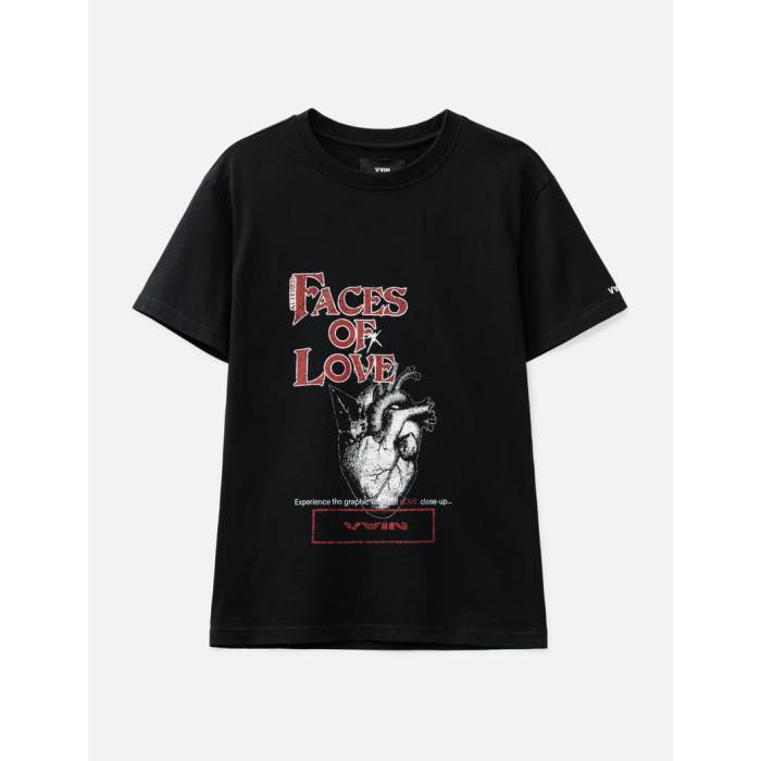 Vain 【 Faces Of Love T-Shirt Unisex Black 】 Tシャツ ユニセックス 黒色 ブラック
