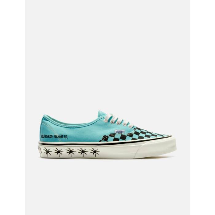 ヴァンズ Vans 【 Wacko Maria X Lx Authentic 44 Women Wacko Maria Checkerboard Blue 】 オーセンティック レディース 青色 ブルー