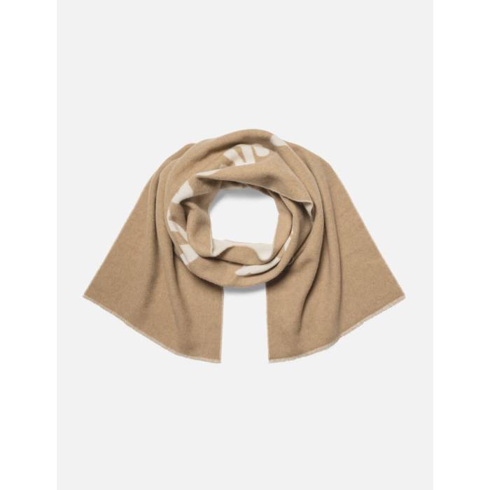 【 Maison Kitsune Handwriting Scarf Men Light Camel 】 スカーフ メンズ camel キャメル