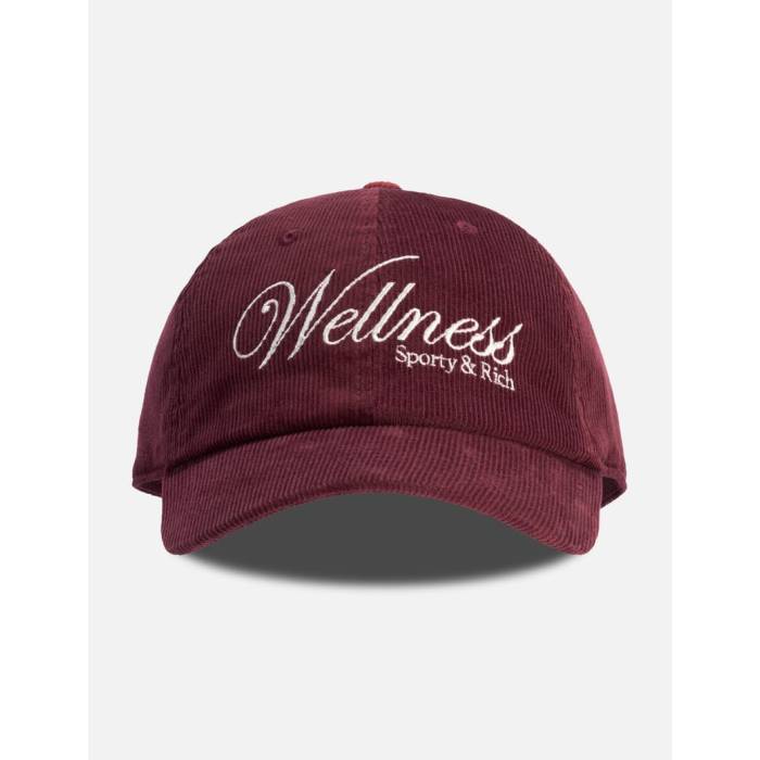Sporty & Rich 【 Soho Corduroy Hat Women Merlot/Cream 】 コーデュロイ レディース クリーム(4.0)