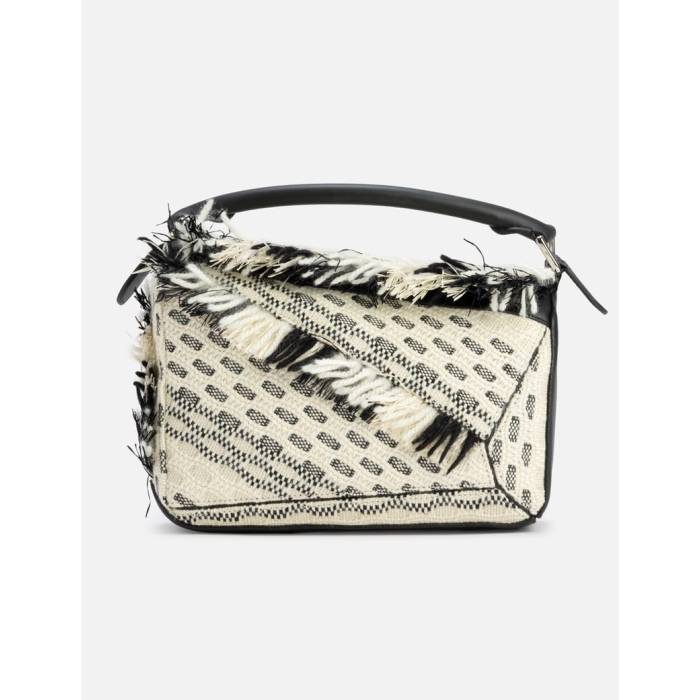 ������ Loewe �� X Albers Small Puzzle Bag Women Black / White �� �Хå� ��ǥ����� ���� �֥�å� �� �ۥ磻��
