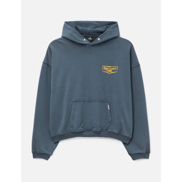 Represent  フーディー パーカー メンズ 藍色・インディゴ
