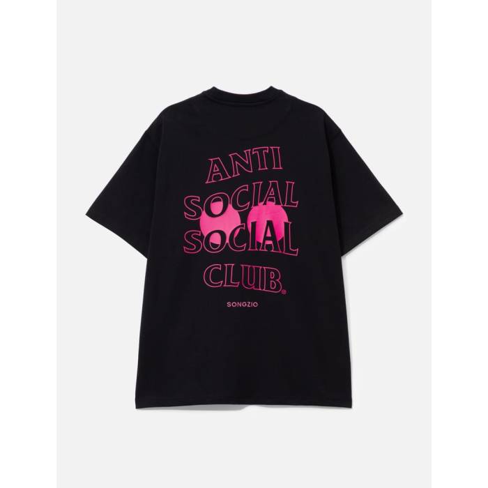 Songzio 【 X Assc Wave Logo Short Sleeves T-Shirt Men Black 】 Wave ウェーブ・ウェイブ ロゴ Tシャツ メンズ 黒色 ブラック
