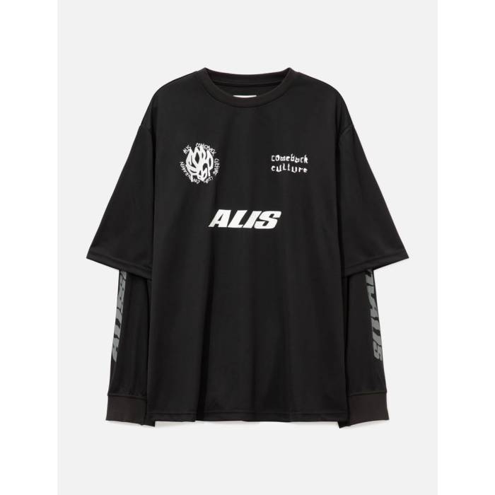 Alis  クラブ ジャージ メンズ 黒色 ブラック