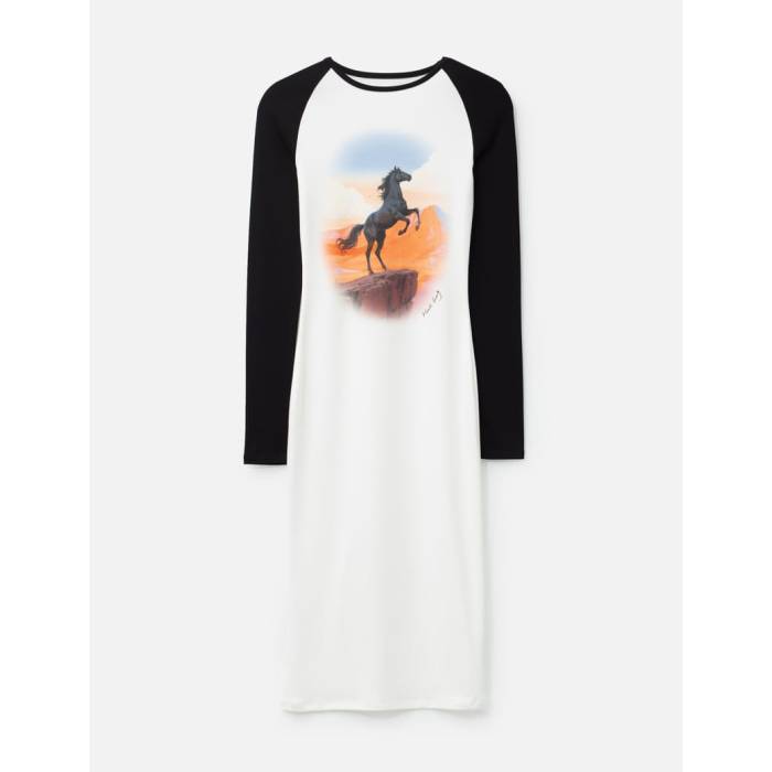 Markgong  Raglan ラグラン Sleeve スリーブ ドレス レトロ レディース 黒色 ブラック
