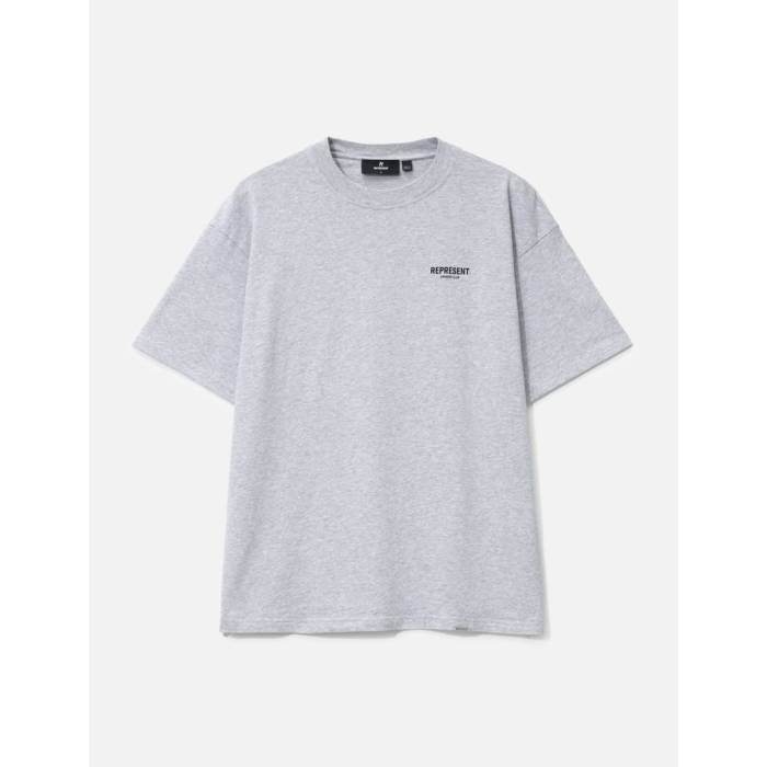 Represent  クラブ Tシャツ メンズ 灰色 グレー