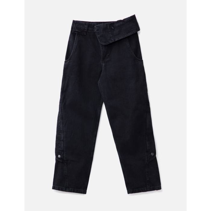 Plasticproduct 【 Mpa Single Waist Pocket Pants Men Black 】 メンズファッション ズボン パンツ メンズ 黒色 ブラック