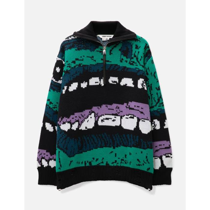 Dhruv Kapoor 【 Evil-Eye Mask Sweater Unisex Multicolor 】 トレーナー メンズファッション トップ..