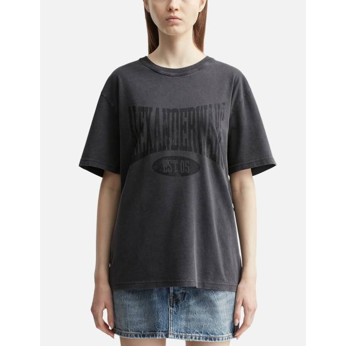 T by Alexanderwang カットアウト メッシュTシャツ Ｍ グレー T by Alexanderwang カットアウト メッシュTシャツ M グレーの通販 by