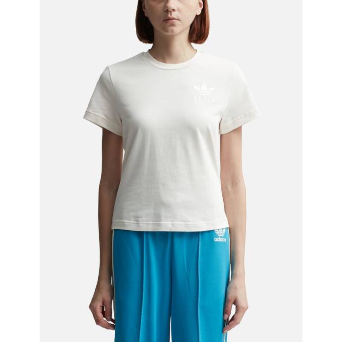 アディダス Adidas Originals 【 Wales Bonner T-Shirt Women Chalk White 】 Tシャツ レディース 白色 ホワイト