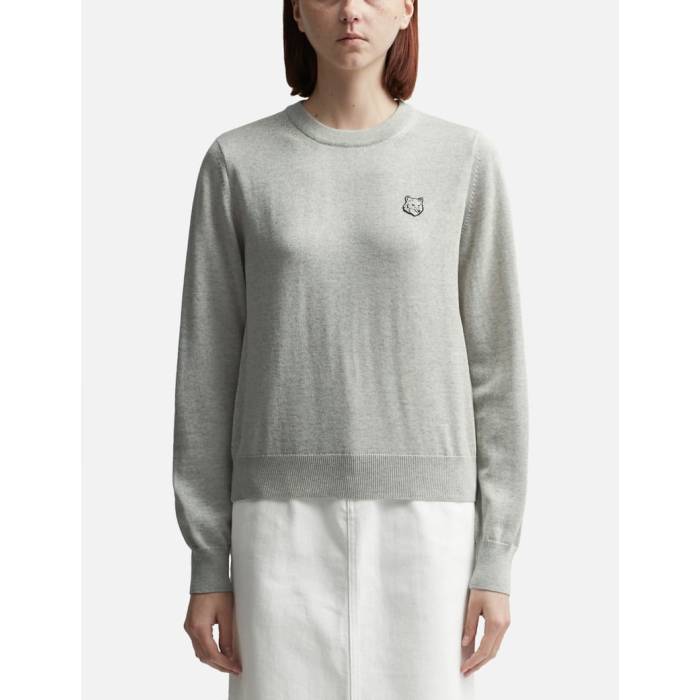 【 Bold Fox Patch Regular Jumper Women Light Beige Melange 】 フォックス レディースファッション トップス ニット セーター その他 レディース ベージュ