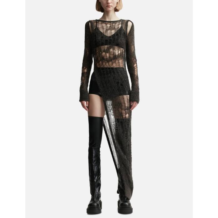 リックオウエンス Rick Owens 【 Spider Easy Long Top Women Black 】 スパイダー レディースファッション トップス ニット セーター その他 レディース 黒色 ブラック