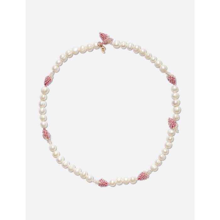 Pura Utz 【 Multi Pearl Pale Strawberry Necklace Women Pink/Green/White 】 パール ネックレス レディース pink ピンク green 緑・グリーン 白色 ホワイト