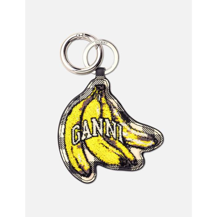 ���ˡ� Ganni �� Banana Keyring Women Black �� �Хå� ��ʪ �֥��ɻ��� ���� ������ �����ۥ���� ���������� �����ۥ��...