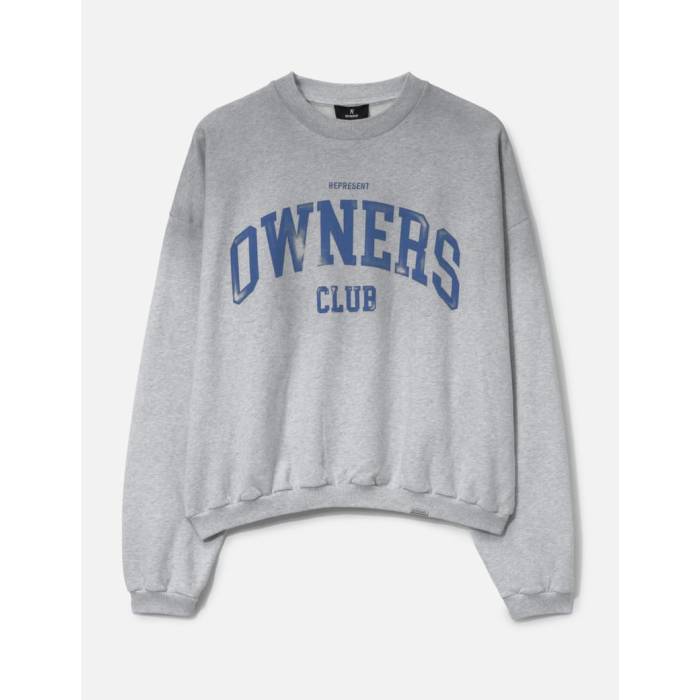 Represent  クラブ トレーナー メンズ 灰色 グレー