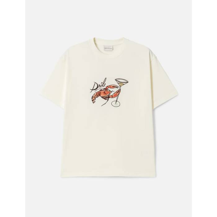 ドロールドムッシュ Drole De Monsieur 【 Le T-Shirt Homard Men Off White 】 Tシャツ メンズ 白色 ホワイト