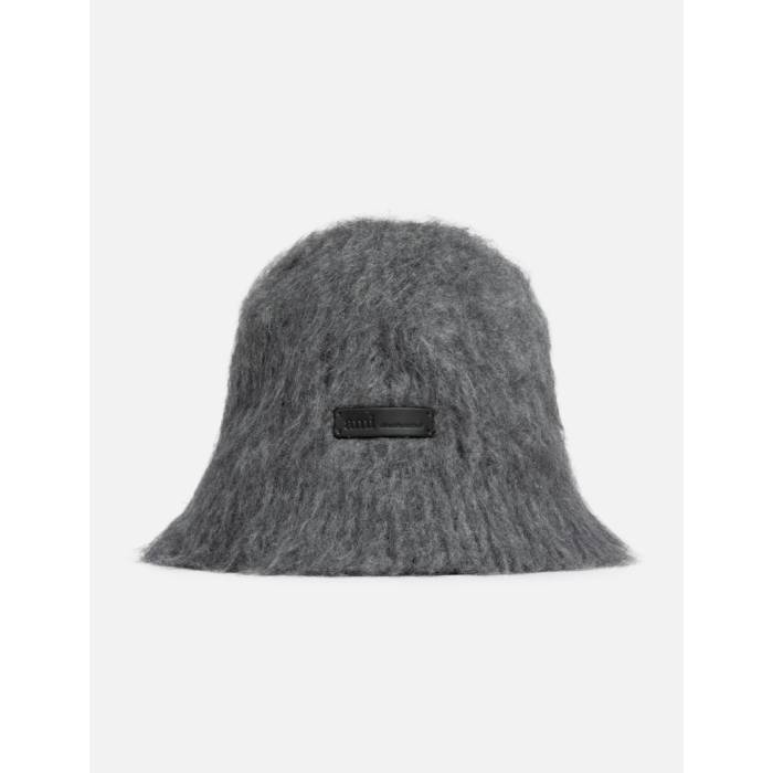 アミ Ami 【 Grey Mohair Bucket Hat Men Anthracite 】 灰色 グレー メンズ
