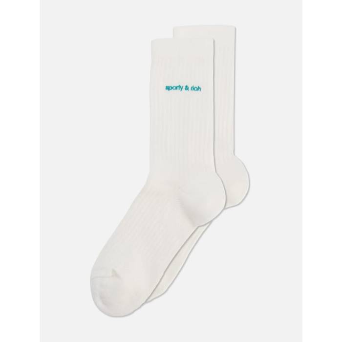 アディダス Adidas Originals 【 X Sporty Rich Socks Women Off White 】 ソックス 靴下 レディース 白色 ホワイト