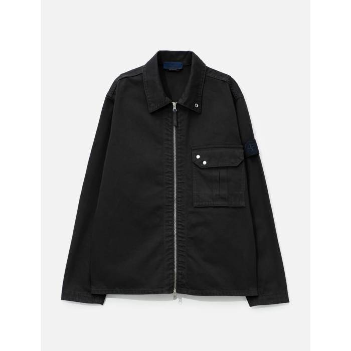 Other - ストーンアイランド Stone Island 【 Garment Dyed Denim Zip-Up Overshirt Men V0029 - Black 】 デニム メンズ 黒色 ブラック