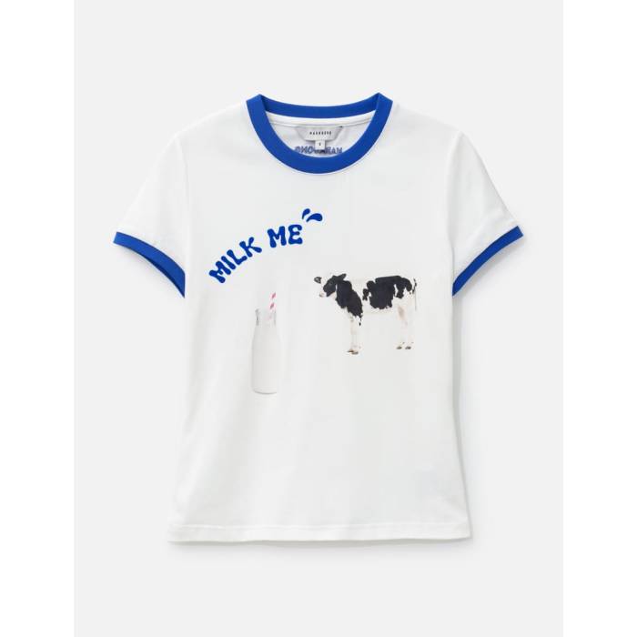 Markgong  Tシャツ レディース 白色 ホワイト