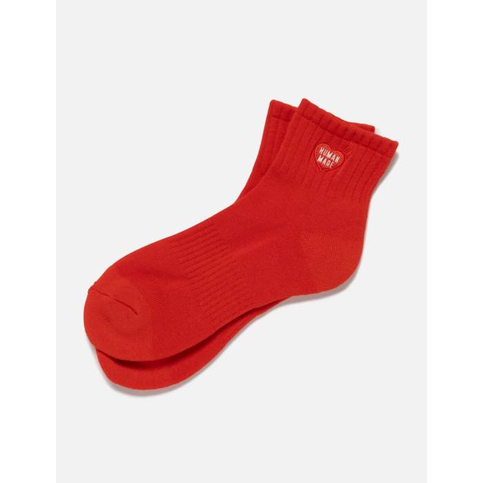ヒューマンメイド Human Made 【 Pile Short Socks Unisex Red 】 ソックス・靴下 ユニセックス Red 赤・レッド