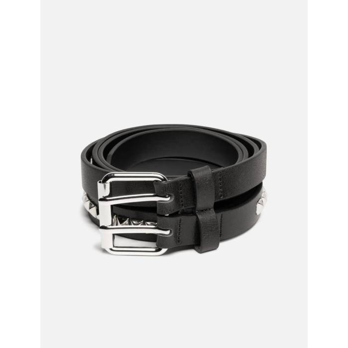 Lcdc 【 Double Strap Stud Belt Women Black 】 ストラップ ベルト レディース 黒色 ブラック