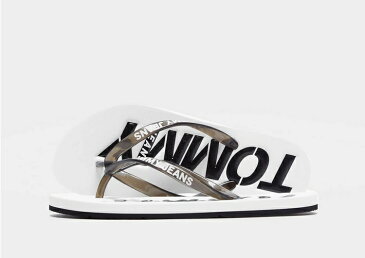 トミージーンズ TOMMY JEANS ジーンズ サンダル 白色 ホワイト 【 TOMMY JEANS POP BEACH SANDALS WHITE 】